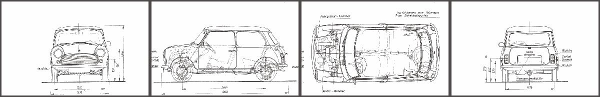 Austin Mini plan split into seperate views